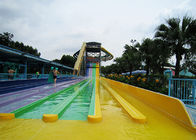 Multi Lane Racing Rainbow Water Slide فایبر گلاس اسپری در فضای باز بازی تجهیزات پارک