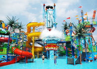 1 سال گارانتی Aqua Playground کودکان و بزرگسالان تجهیزات اسلاید آب