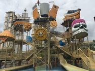 50 نفر 30m3 / H Aqua Playground Pirate Ship Shower Water House