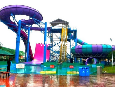 تجهیزات پارک تفریحی سرسره های آبی سفارشی GS TUV Space Bowl Slide Park