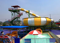 کابین فضای غول پیکر طولانی Slide سفارشی Aqua Park Equipment 12 Meter Tower