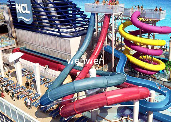 پارک تفریحی آبی بومرنگ سرسره آبی Big Splash گواهینامه CE TUV ISO9001
