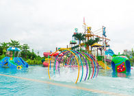 سرسره بازی بزرگ آبی بزرگسالان فایبرگلاس Aqua Playground Water Water